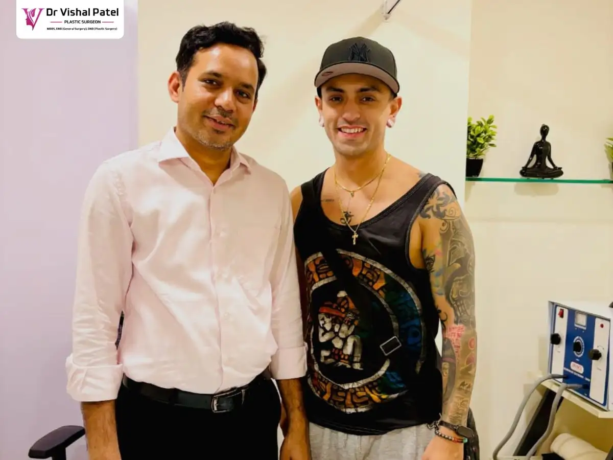 Dr. Vishal Patel with Patient from Columbia, USA.