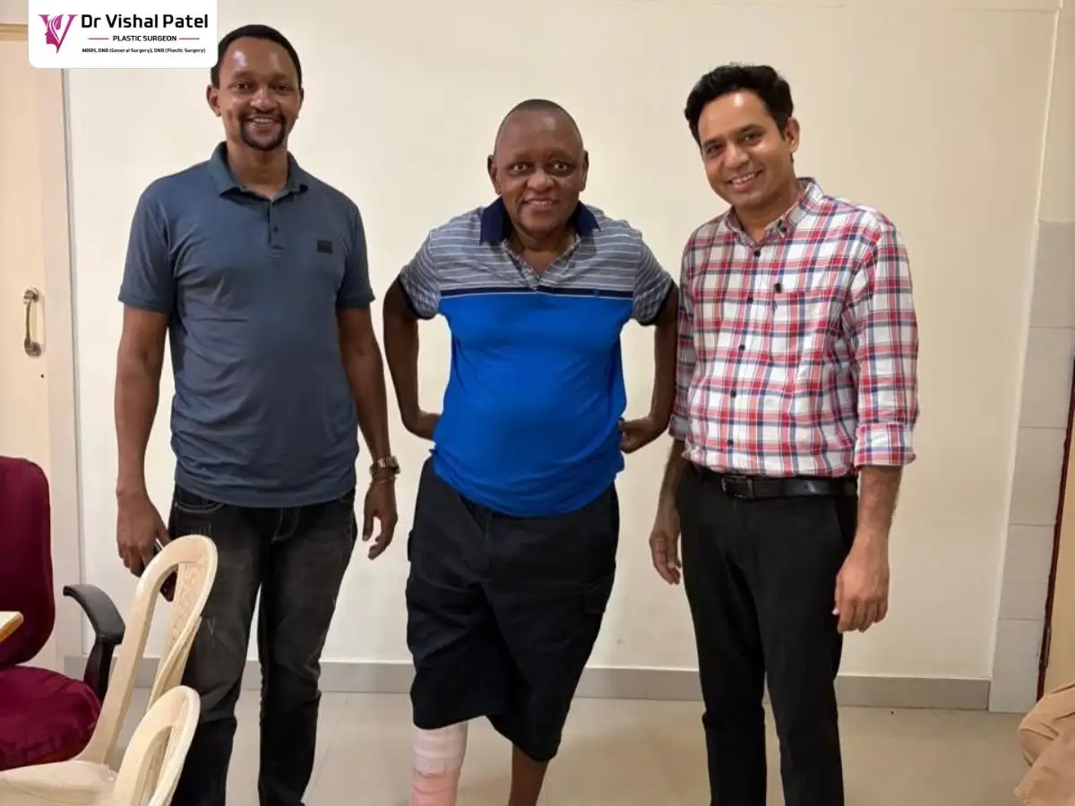 Dr. Vishal Patel with Patients from Tanzania.