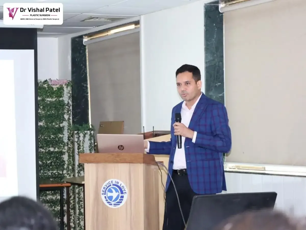 Dr. Vishal Patel Giving Seminar on Botox Treatments.