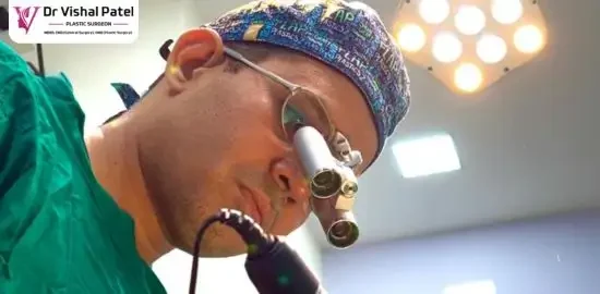 Dr Vishal Patel at a Rhinoplasty operation in Mumbai