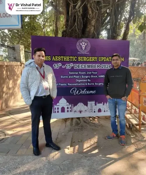 Dr Vishal Patel attending AIIMS Aesthetic Surgery Update