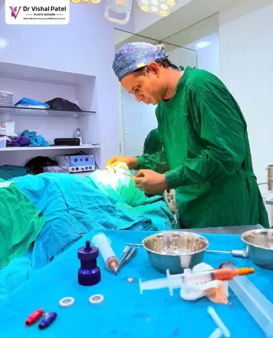 Dr. Vishal Patel - Best Plastic Surgeon in Mumbai - Performing Fat Transfer Surgery