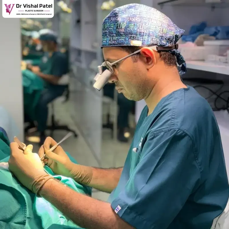 Dr. Vishal Patel Performing Scar Revision Surgery in Mumbai