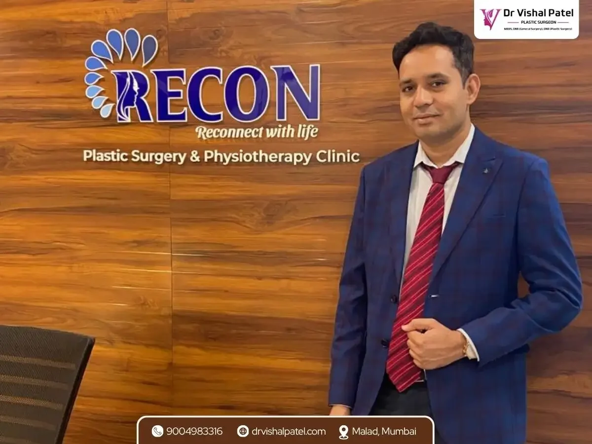 Dr. Vishal Patel at his plastic surgery clinic.