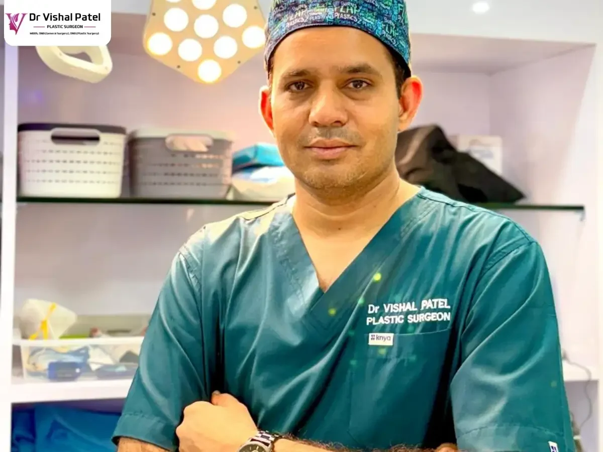 Closeup of Dr. Vishal Patel with hands folded.