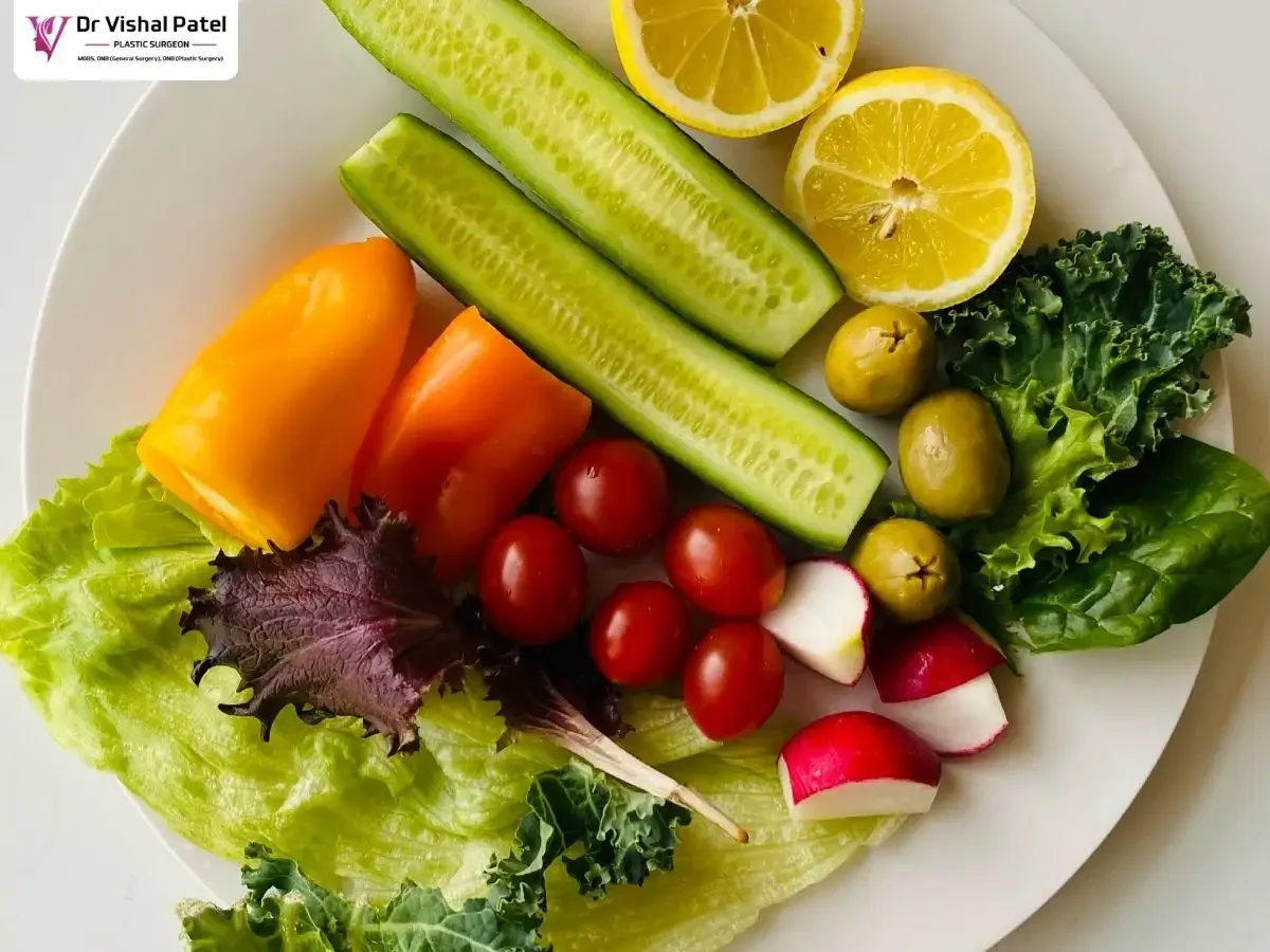 A balanced diet plate.